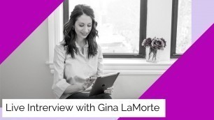 'Live Interview with  Handbag Designer Gina LaMorte! I FB LIVE 70'