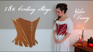 '1789 Strapless Stitched Stays, Patterns of Fashion 5 - how to sew 18th Century Stays video diary'