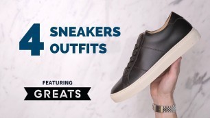 'Men\'s Sneakers Unboxing & Try-On | Sneakers Outfit Ideas for Guys ft. GREATS'
