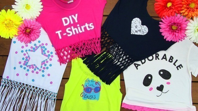 'DIY Clothes! DIY 5 T-Shirt Crafts (T-Shirt Cutting Ideas and Projects with 5 Outfits)'