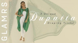 '3 New & Unique Ways To Style Your Dupatta | DIY Stylish Cardigan, Top and Poncho'