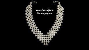 'Multilayer Pearl Necklace Tutorial Fashion Jewellery DIY'