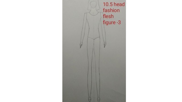 'fashion designing /fashion illustration /10.5 head fashion flesh figure (Croquis)drawing-3#shorts'