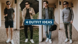 'How to Wear White Sneakers | 4 White Sneakers Outfit Ideas (Casual, Athleisure, Smart Casual)'