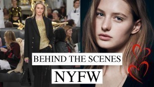 'Life Of A Model | Behind The Scenes At New York Fashion Week | Sanne Vloet'