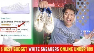 '5 BEST BUDGET WHITE SNEAKERS/SHOES ONLINE UNDER 900 | TOP 5 WHITE SNEAKERS IN 2021 | SNEAKERS'