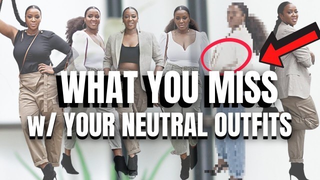 'How to Style Neutral Outfits that POP | Fall 2021  | Fashion Over 40'