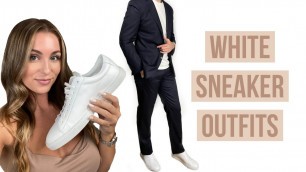 '5 AMAZING Ways To Style White Sneakers For Men | Courtney Ryan'