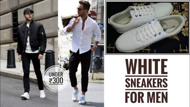 'Best Fashionable White Sneakers for Men - Under ₹300 | Classy Sneakers for Men(White)