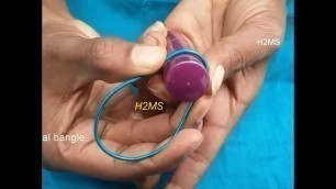 'How to make simple finger ring ,old bangles recycling ideas, fashion, jewellery, handmade fingerring'