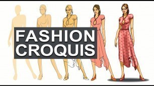 'How To Draw a Fashion Croquis | Fashion Illustration for beginners'