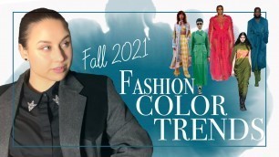 'Fashion Color Trends Fall 2021 Winter 2022'