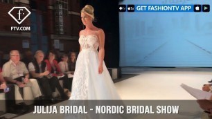'Julija Bridal Fashion Wedding Dresses for a Princess Nordic Bridal Show 2017 | FashionTV | FTV'