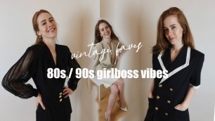 '80s / 90s inspired girlboss look | Vintage faves | Etsy finds'