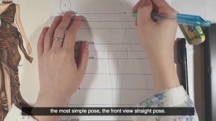 '[Fashion Illustration] How to draw a 9-head croquis'