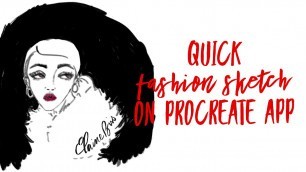 'How to Draw a Quick Fashion Croquis on Procreate App'