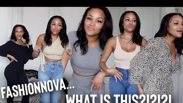 'WHAT IS THIS?! | HUGE FASHION NOVA TRY ON HAUL 2020 | VLOG STYLE! | ALLYIAHSFACE'