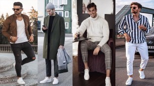 'White Sneaker Outfit Ideas | Most Attractive White Sneakers For Men'