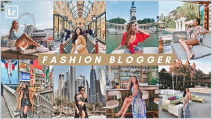 'Fashion Blogger Preset | Free Lightroom Presets Gratis DNG XMP | Lightroom Mobile Editing Tutorial'