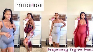 'FASHION NOVA TRY ON HAUL | Pregnancy Edition | 3rd Trimester'