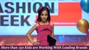 'Delhi Kids Fashion Week Kid Model Walking On the Ramp'