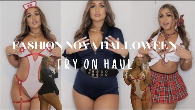 'LAST MINUTE SUPER SEXY HALLOWEEN OUTFIT IDEAS | FASHION NOVA TRY ON HAUL'