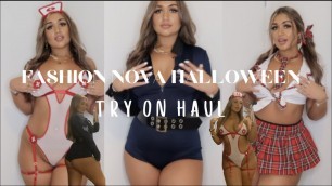 'LAST MINUTE SUPER SEXY HALLOWEEN OUTFIT IDEAS | FASHION NOVA TRY ON HAUL'