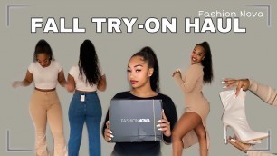 'FALL TRY ON HAUL / JACKETS, JEANS AND MORE FROM FASHIONNOVA'