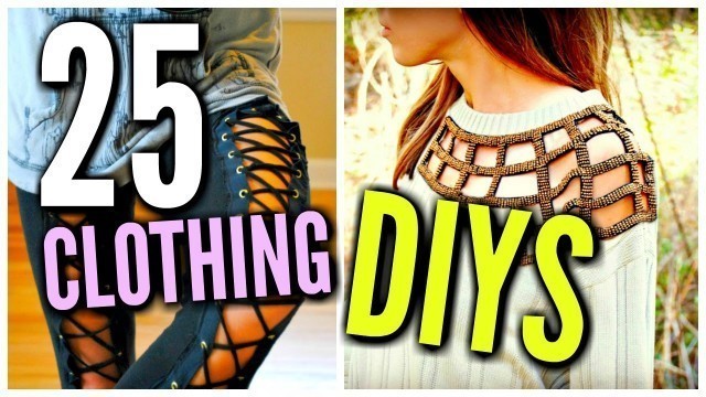 'DIY Clothes Life Hacks! 25 DIY Ideas For Clothing & Fashion'