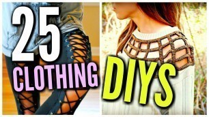 'DIY Clothes Life Hacks! 25 DIY Ideas For Clothing & Fashion'