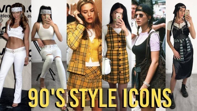RECREATING 90's FASHION ICON'S OUTFITS