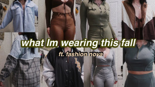 'what I’m wearing this fall/winter + huge fashion nova try on haul *trendy*'