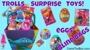 'Dreamworks Trolls Surprise Toys Blind Bags Plastic Chocolate Eggs Fashion Tags Capsules Key Chain'