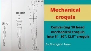 '10 HEAD MECHANICAL CROQUIS - EASY WAY TO CONVERT INTO 5\'\', 10\'\', 12.5\'\' CROQUIS'