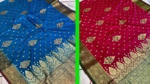 'Designer Banarsi Saree Collection || Whatsapp 9892153981 || #banarasisaree || 100% Pure Banarsi Sari'