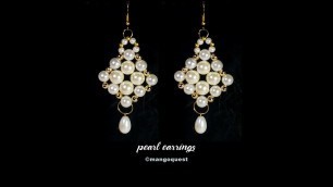 'Pearl Earrings Tutorial Quick And Easy Fashion Jewelry DIY'