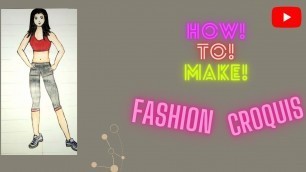 'How To Draw Fashion Croquis in Hindi | Fashion Croquis For Beginners in Hindi Full Guide'