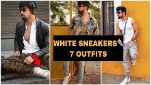 '1 WHITE SNEAKERS *7 WAYS* #shorts #whitesneakers'