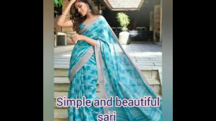'simple and stylish sari'
