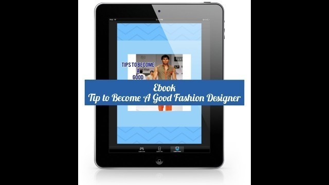 'EBOOK ALERT:2 IN 1 :TIPS TO BECOME A GOOD #FASHION #DESIGNER by WAJUCOUTURE'