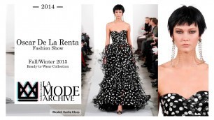'Oscar De La Renta Fashion Show - Fall/Winter 2015 Ready-to-Wear Collection'