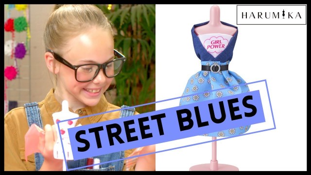 'Play Fashion Designer | Street Blues | How To Style Your Own Dress with Harumika!'