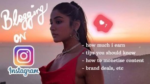 'How to Make Money On Instagram | Tips from a Blogger'