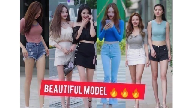 'Fashion walk on street in public on tiktok | Beautiful model | lovely style | China walk Tik Tok Ep4'
