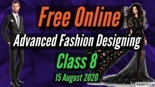 Free Online Advance Fashion Designing Class 8 // Principle Of Fashion Design // Balance