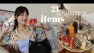 '21 favorite summer items - skincare, makeup, fashion faves 