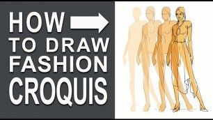 'How to Draw a Fashion Illustration | How to Draw Croquis'