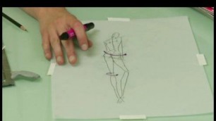 'How to Draw a Croquis for Fashion Illustration : Fashion Croquis Illustrations: Swivel Points'