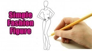 'How to Draw Fashion Figure Drawing: Female Croquis Model Body Sketch Easy to Follow for Beginners'