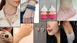 'Fashion DIY! Daily Wear Jewelry Making Idea - Suitable On JeansTop, GownDresses & Kurtis'